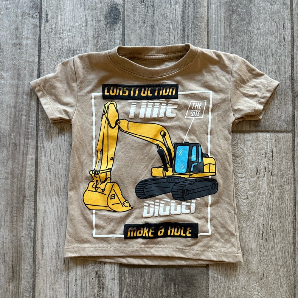 Construction excavator shirt